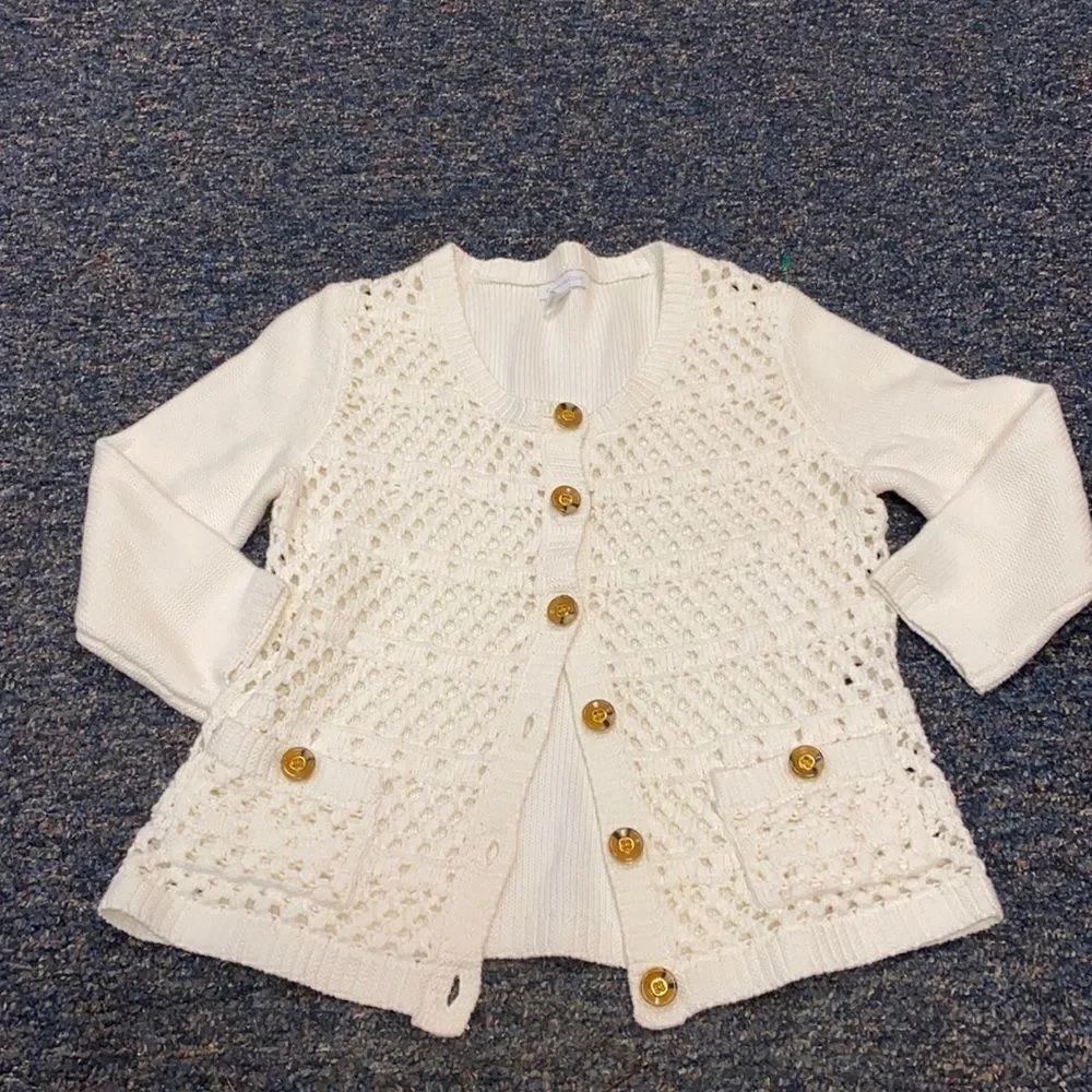Charter Club Crotchet Button Down Top sz. M